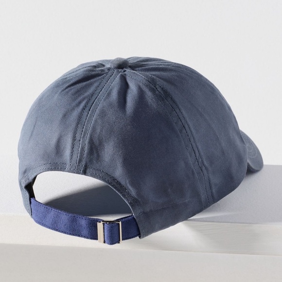 Anthropologie Needlepoint Icon Waxed Canvas Baseball Cap - Picture 2 of 4